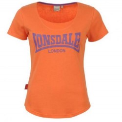 Dámské tričko Lonsdale 53 oranžové velikost S