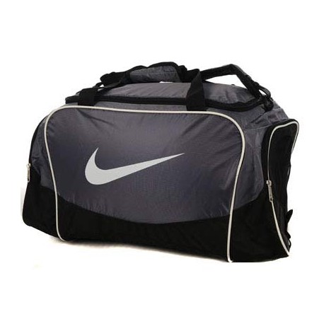 Sportovní taška Nike Brasilia šedá střední