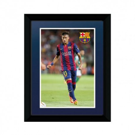 Zarámovaná fotografie Barcelona FC Neymar 24x19cm