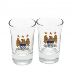 Sada 2ks skleniček panáků Manchester City FC